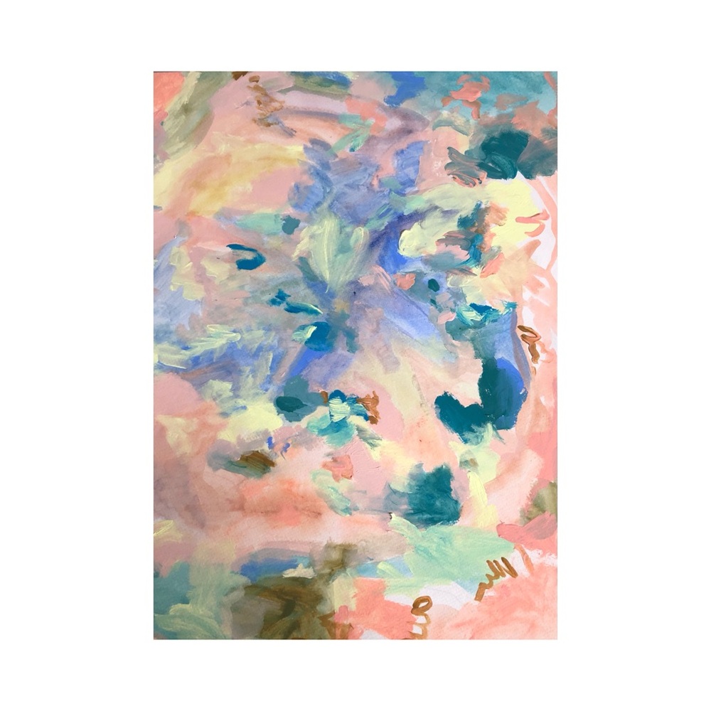 original abstract art - acrylic on paper 14” x 19”
